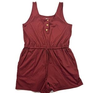 Imbodhi Go To Ella Romper Dark Red Size Large